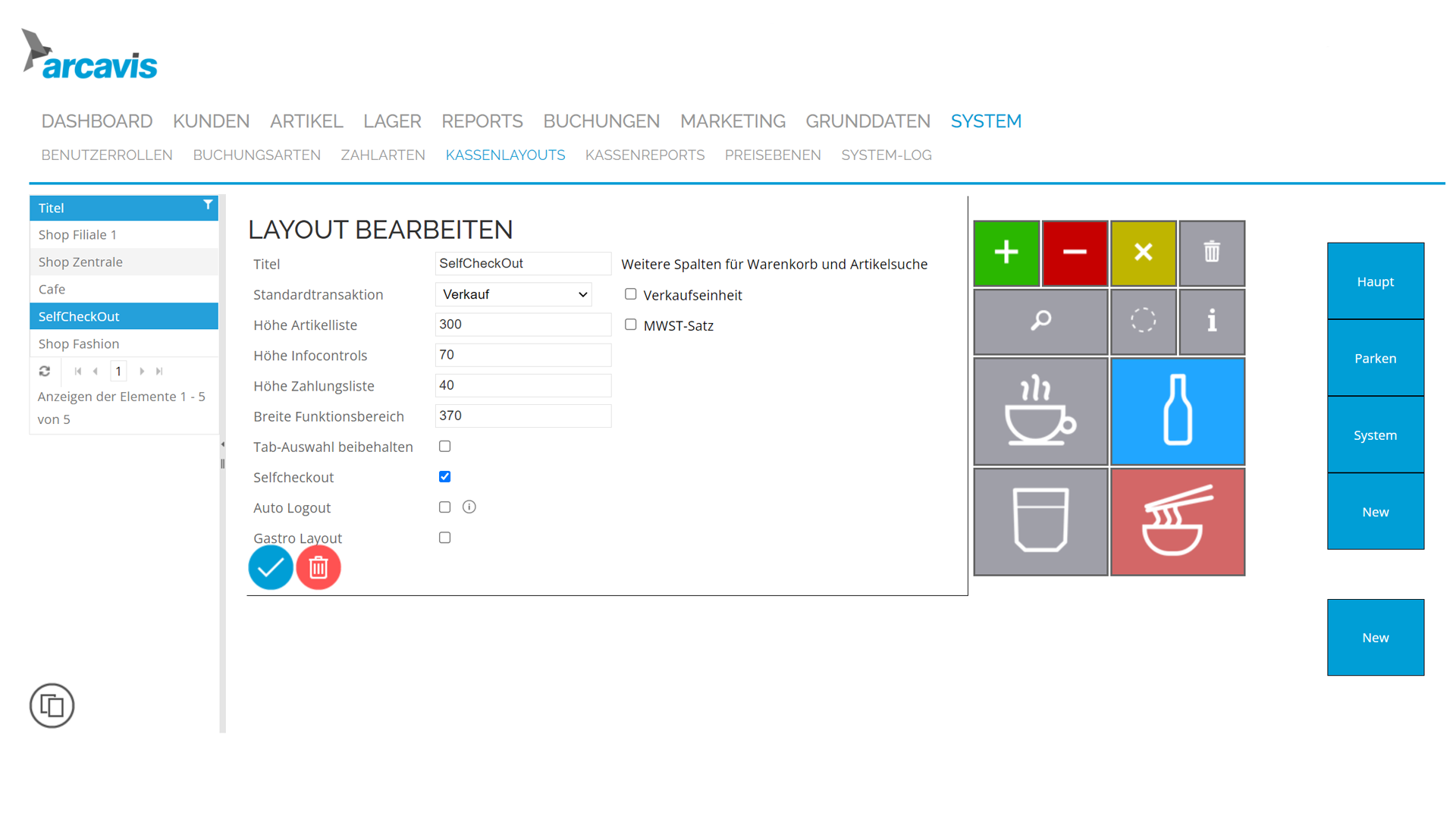 Arcavis SelfCheckOut Design